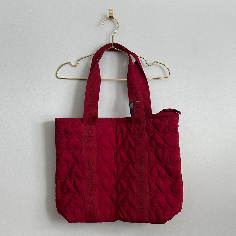 Victorias Secret Heart Quilted Bag